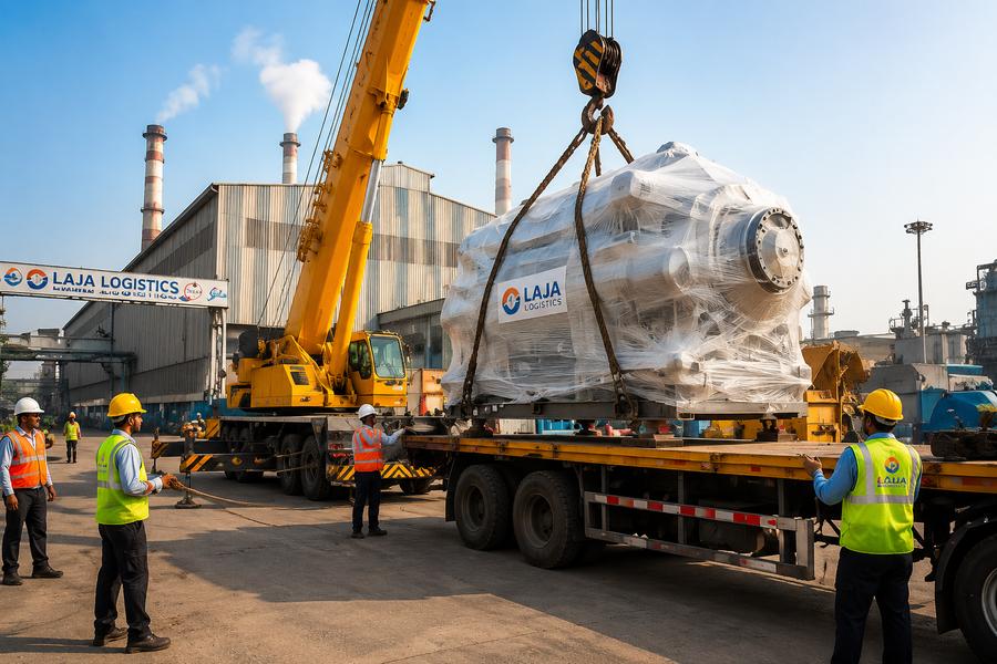 Heavy machinery and industrial equipment transportation services
